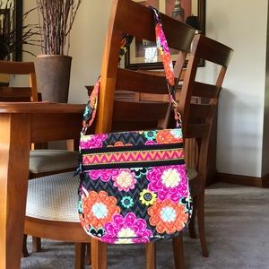 Vera Bradley Triple Zip Hipster in Ziggy Zinnia